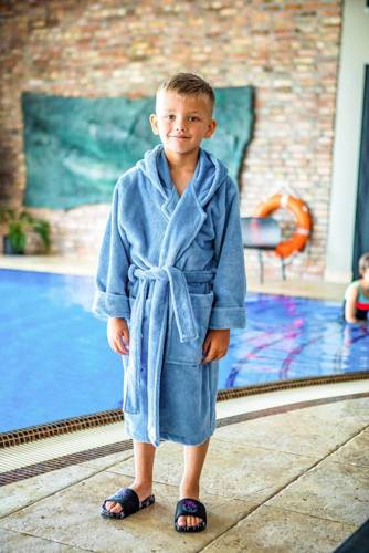 Bamboo Халат дитячий бамбуковий ByShelly - блакитний