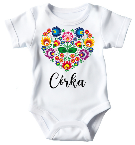 Body krótki rękaw "Jaka MAMA taka CÓRKA" Moocha białe