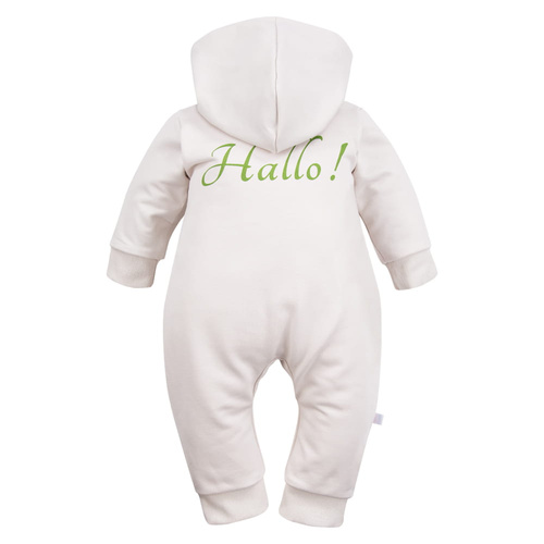 Дитячий чоловічок з капюшоном Hallo Eevi, - екрю