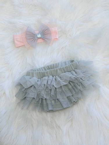 Спідничка фатінова для немовлят Bloomers ze Bambarillo, - сірий
