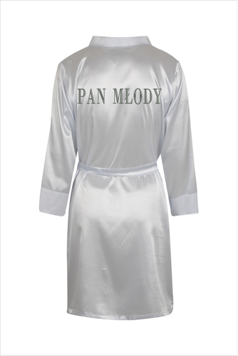 Халат нареченого ByShelly, - білий/срібний