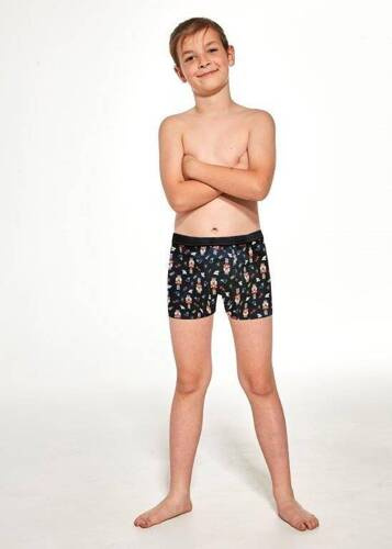 Труси боксерки для хлопчика 700/133 Drum Young Boy Новорічні Cornette marine