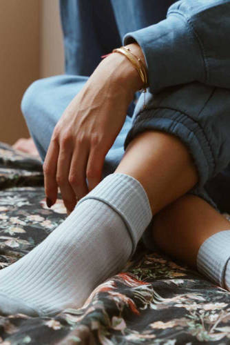 Жіночі шкарпетки в рубчик Art. 062 Steven, - блакитні