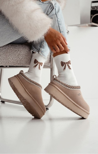 0118-014 Жіночі шкарпетки frotte Milena, екрю – бавовняні, махрові, з бантиком