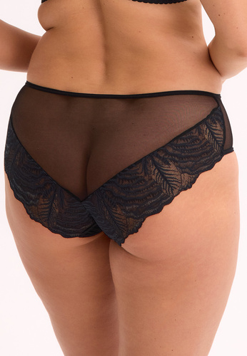 Жіночі трусики GFP Isla 1228 Gaia– класичний крій, мереживо, комфорт, чорний