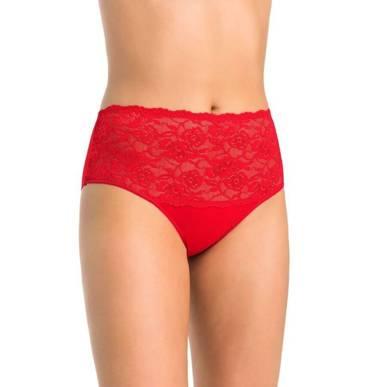 Трусики з мереживом 144 Violetta Teyli - червоний