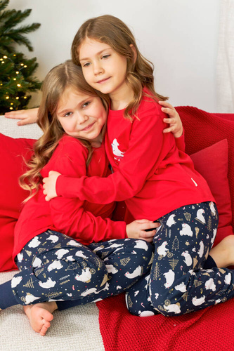 Дитяча піжама 5264 "Frozen" Unisex Doctor Nap, - red