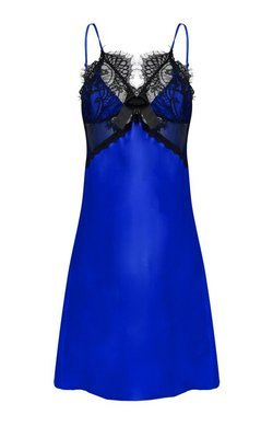 Beatrice Halka satynowa koszulka damska DKaren - Modrak