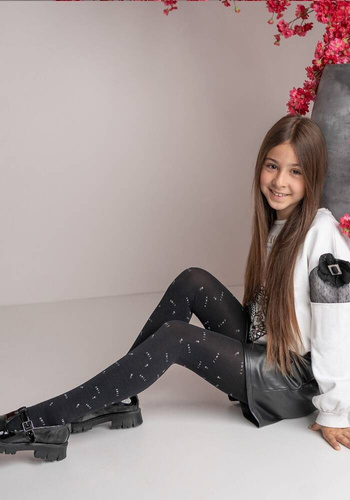 Капронові колготки для дівчинки 40 den 2431 Riko Knittex - чорний