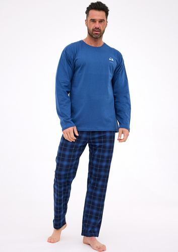124/306 Denali Чоловіча піжама Cornette, - jeans, бавовна, довгий рукав