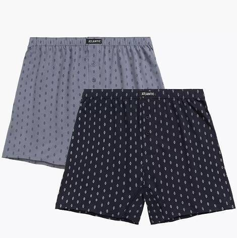 Набір трусів-боксерок чоловічих 2шт.  2MBX-057 Atlantiс, - темно-синій/сірий
