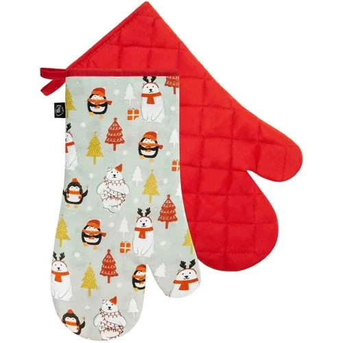 Рукавичка кухонна святкова Greno, - зелений