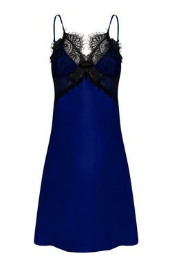 Beatrice Halka satynowa koszulka damska DKaren - granat