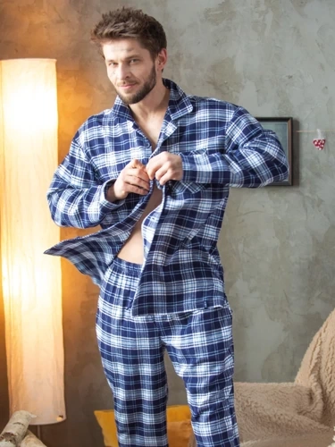 Піжама чоловіча MNS 411 Key, - темно-синій