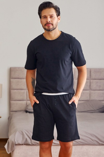 Чоловічий піжамний комплект 4332 Doctor Nap,- black