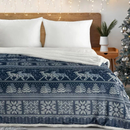 Різдвяний плед Eurofirany 150x200 – м’який і теплий, з мікрофібри