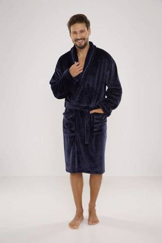 Халат чоловічий 716 Rafael De lafense, - темно-синій