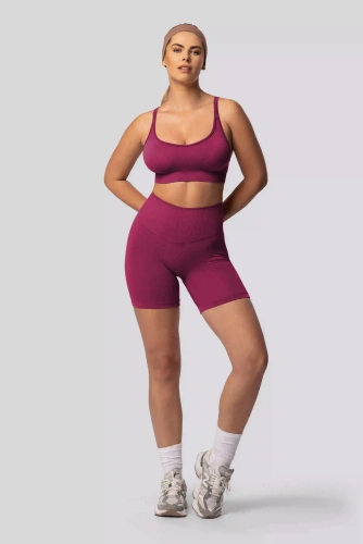 Spaio PUSH-UP PRO моделюючі безшовні шорти фітнес високий пояс red wine