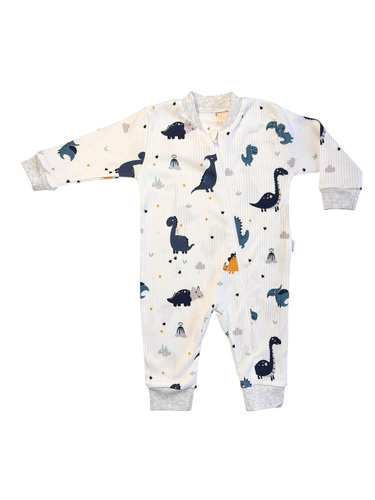 Дитячий чоловічок без ніжок Mamatti PS15541 – з принтом динозаврів, на блискавці