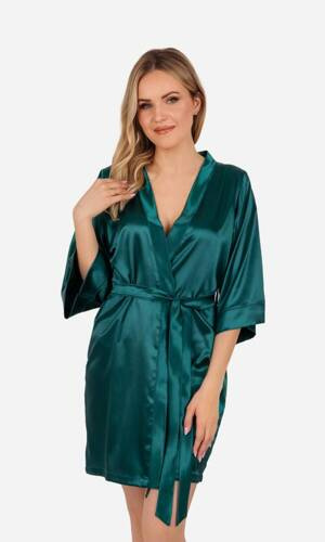 Жіночий халат сатиновий Vesna ByShelly - зелений