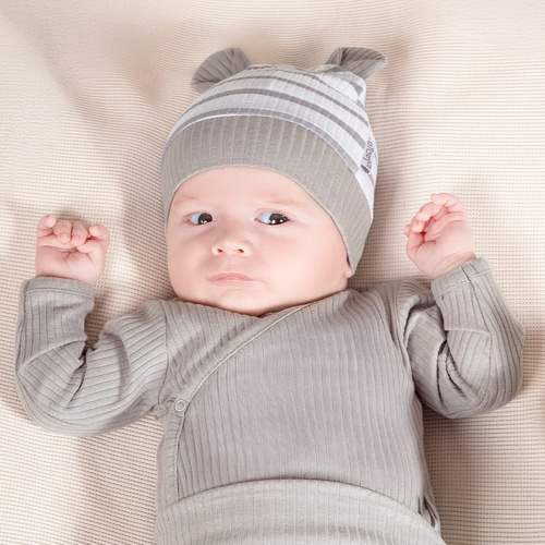 Шапка з вушками для немовлят 214054 Muki Nicol