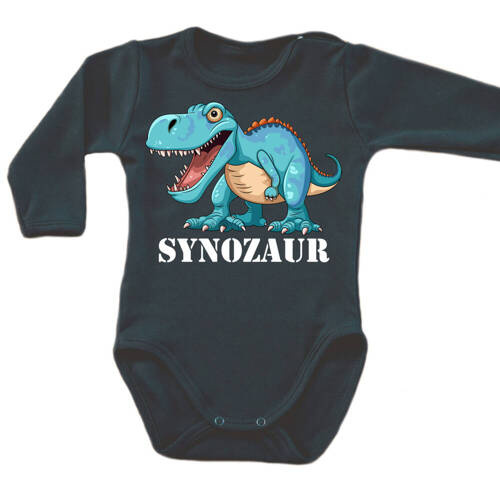 Дитяче боді з довгим рукавом SKU 023TS "Synozaur" Moocha, - чорний