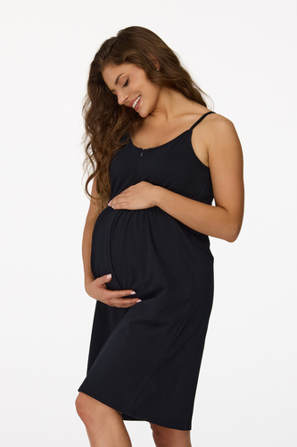 Senizo нічна сорочка для вагітних no. 27 - чорний