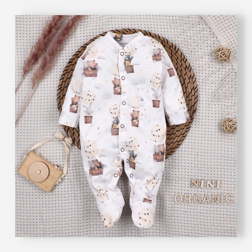 Піжамка Balloon Friends Nini з органічної бавовни 100% – перші дні життя