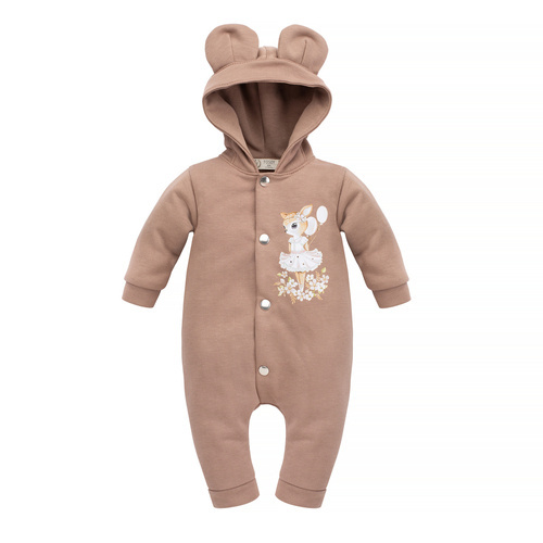 Дитячий комбінезон з капюшоном  Yosoy, - шоколадний