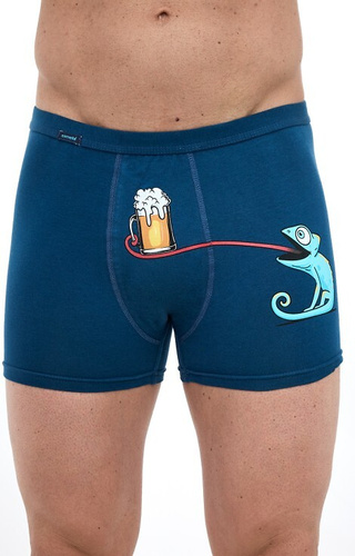 Боксерки 280/248 Tattoo Leon Cornette – бавовнянічоловічі труси з кумедним принтом