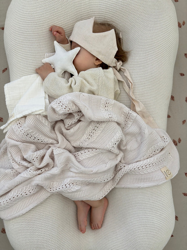 Clover Kocyk bambusowy YOSOY - sunrise pink