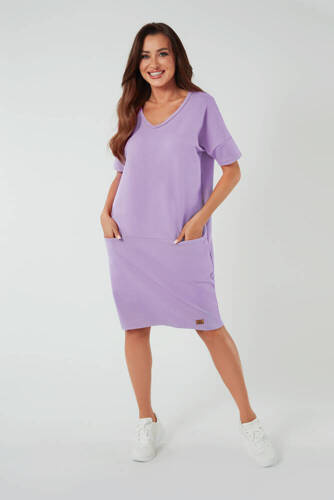 Туніка жіноча Stella короткий рукав  Italian Fashion ,- ліловий
