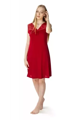 86374 Paula koszula nocna damska Mewa czarny