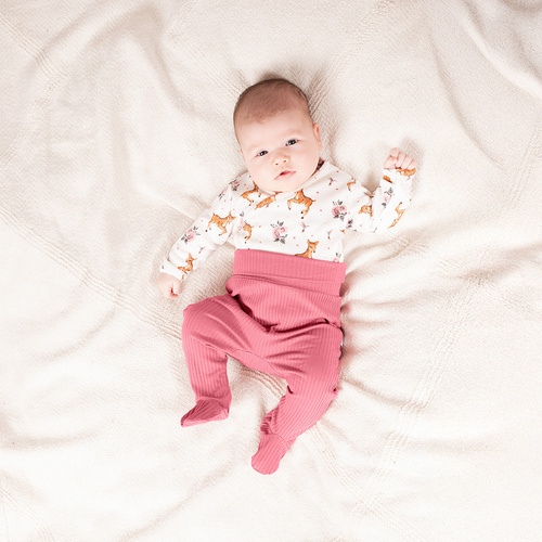 Дитячі повзунки Nicol 216010 – бавовна в рубчик з еластаном