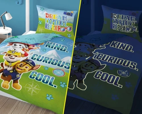 Комплект дитячої постільної білизни, що світиться в темряві Psi Patrol PP 26 Detexpol