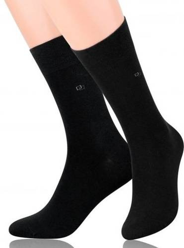 Чоловічі класичні костюмні шкарпетки art.056 Steven, - чорні квадрати 008