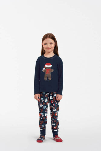 Піжама дитяча Makala Italian Fashion темно-синій/принт