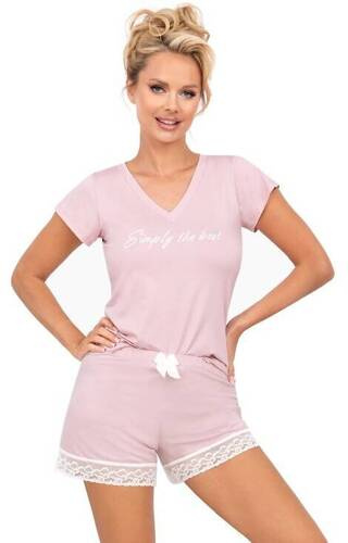 Піжама жіноча Simply 1/2  Donna, - пувдрово- рожевий