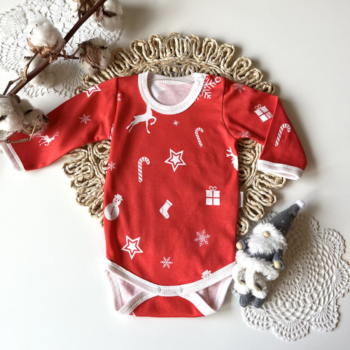 BD10927 Dino Body z długim rękawem Mamatti