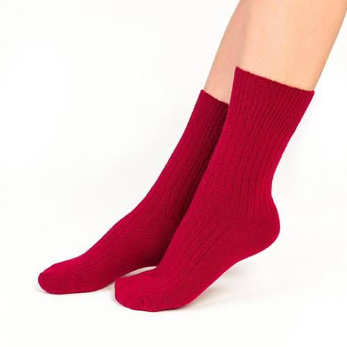 Шерстяні шкарпетки жіночі ART..093 Steven, - 027 бордовий