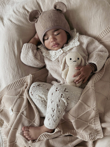 В'язаний пледик для дитини Diamond YOSOY, - бежевий