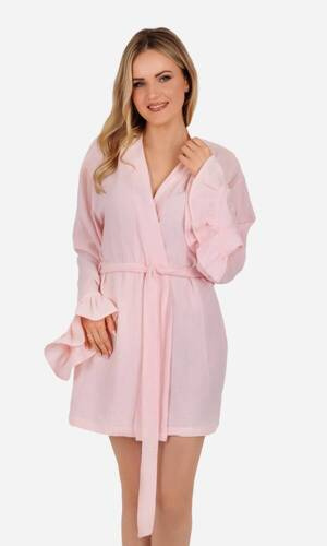 Мусліновий халат жіночий Mela ByShelly, - світло-рожевий