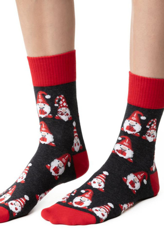 Steven ART.136 – жіночі різдвяні шкарпетки, бавовняні, теплі та м’які -149