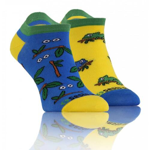 Короткі шкарпетки Хамелеон finest cotton Sesto Senso, - синій