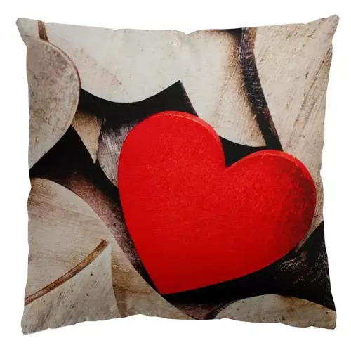 Декоративна наволочка Jess Eco serca Domarex, - білий