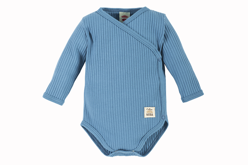 Дитяче боді з довгим рукавом "Natural Harmony" Makoma,- джинс