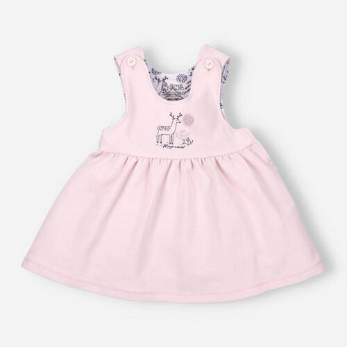 Платтячко з органічної бавовни ABN-4455/JRÓ Jelonki Nini рожевий