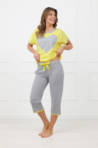 Піжама Sabrina Italian Fashion 100% бавовна – короткий рукав, штани 3/4