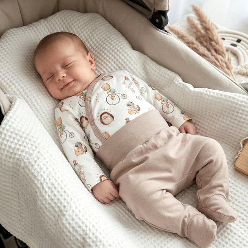 Дитяче боді Nini Circus – кроєне навхрест