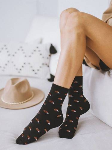 Шкарпетки жіночі Їжаки 0200 Milena, - чорний